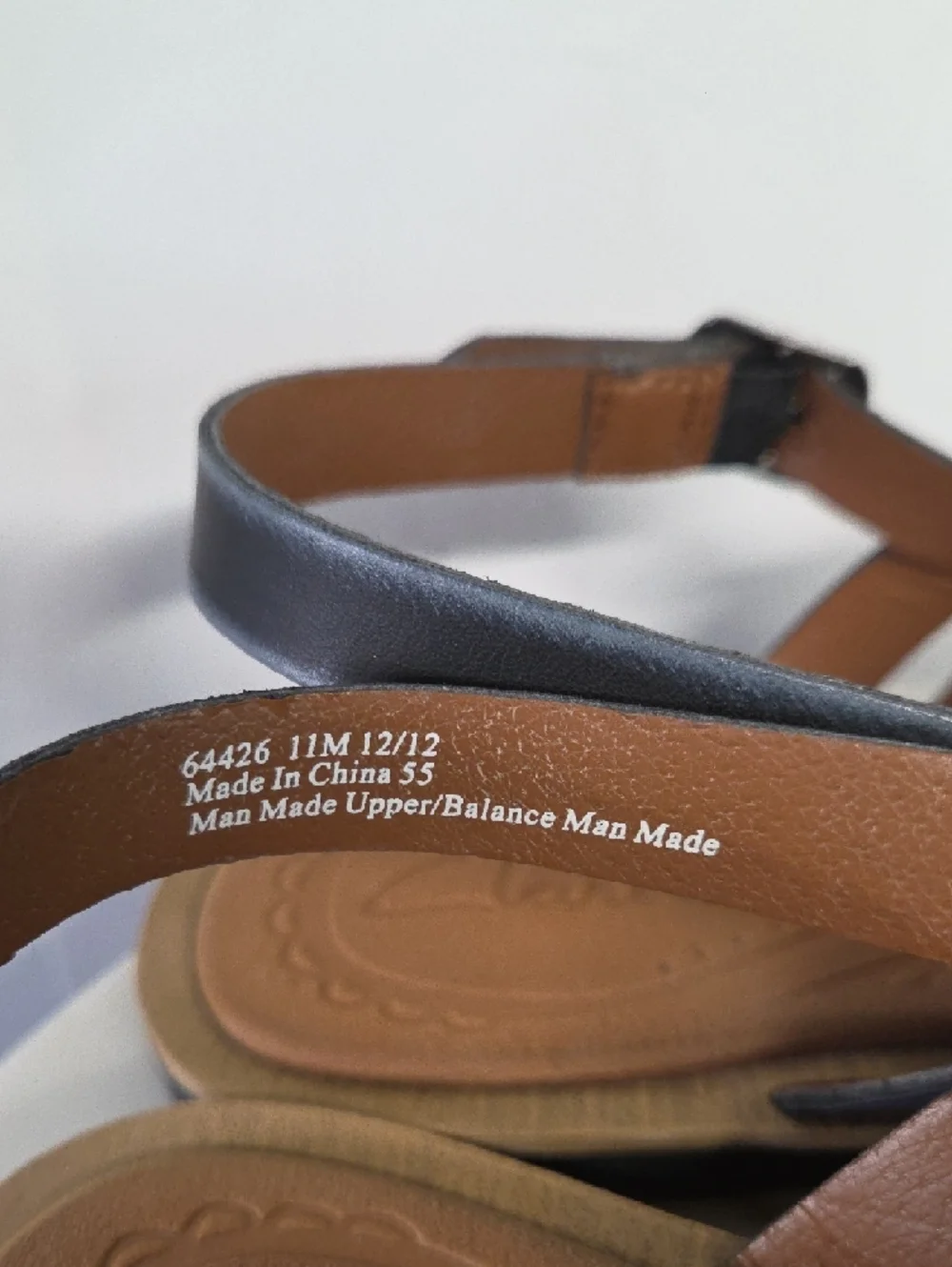 Clarks Womens Teal Purple Black Leather T-Strap Slingback Sandals Size 11M - Picture 4 of 6